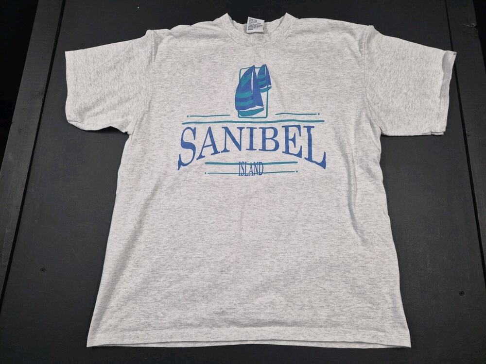 Vintage Sanibel Island FL XL Heather Greay T Shirt